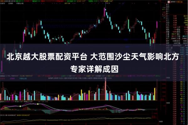北京越大股票配资平台 大范围沙尘天气影响北方 专家详解成因