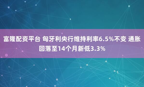 富隆配资平台 匈牙利央行维持利率6.5%不变 通胀回落至14个月新低3.3%