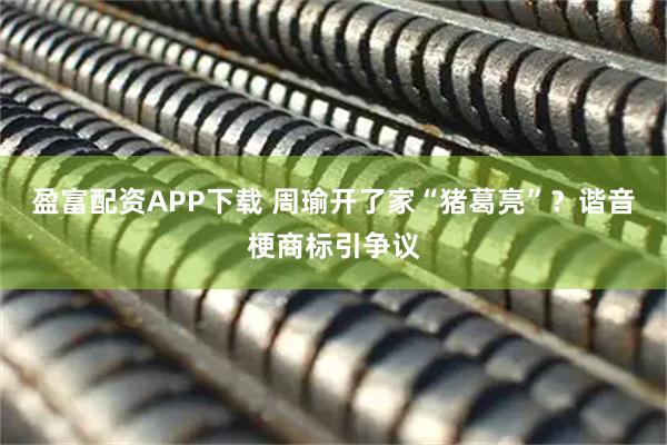 盈富配资APP下载 周瑜开了家“猪葛亮”？谐音梗商标引争议